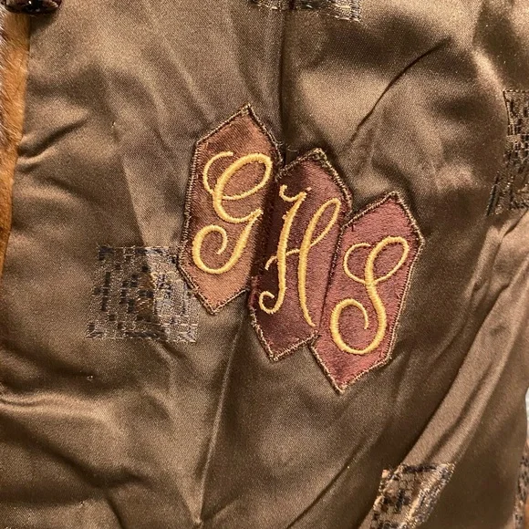 Vintage 50’s / 60’s N.L. Kaplan Brown Real Fur Shawl - Picture 13 of 13